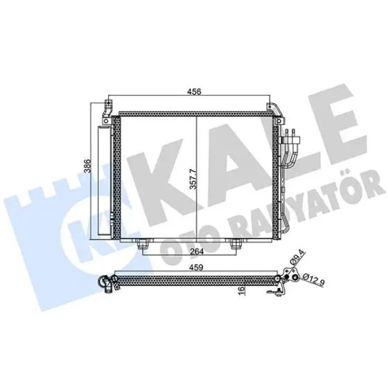 KALE Klima Radyatörü – 391800 / OEM 976060X010 ürün görseli