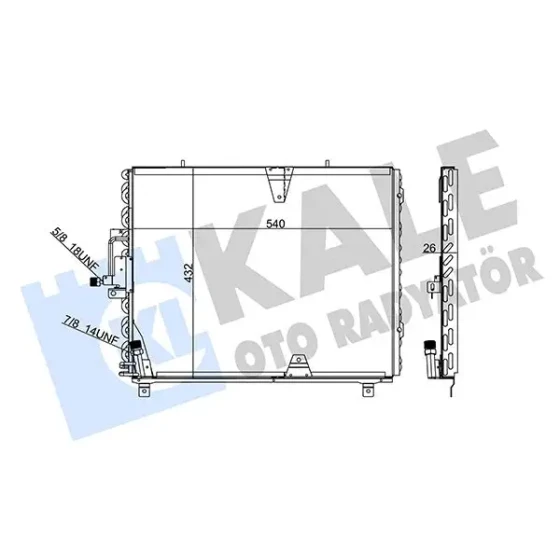 KALE Klima Radyatörü – 392700 / OEM A1248301770 ürün görseli