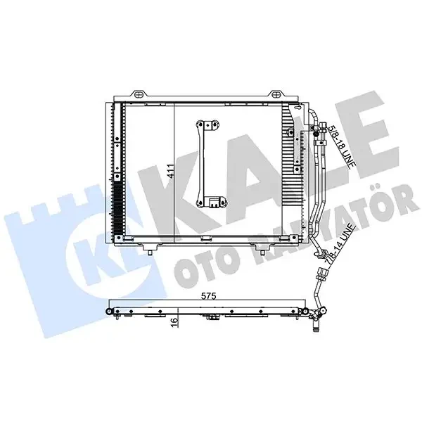 KALE Klima Radyatörü – 393000 / OEM A2028301170