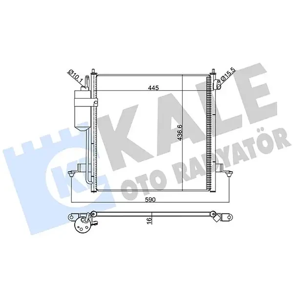 KALE Klima Radyatörü – 393100 / OEM MN123606