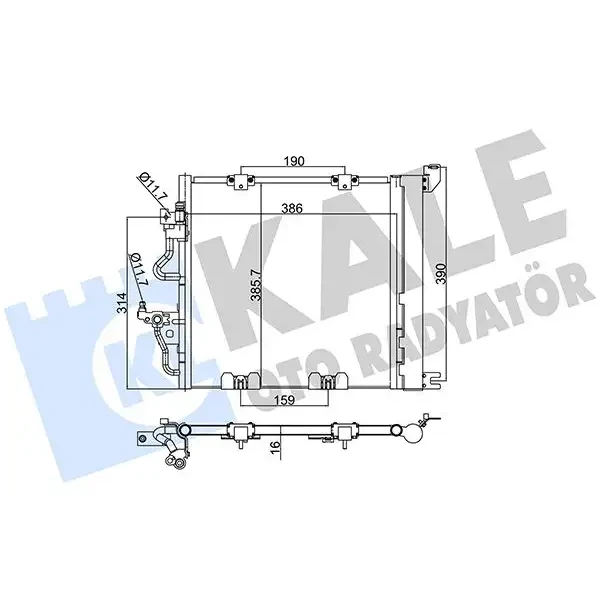 KALE Klima Radyatörü – 393600 / OEM 1850099