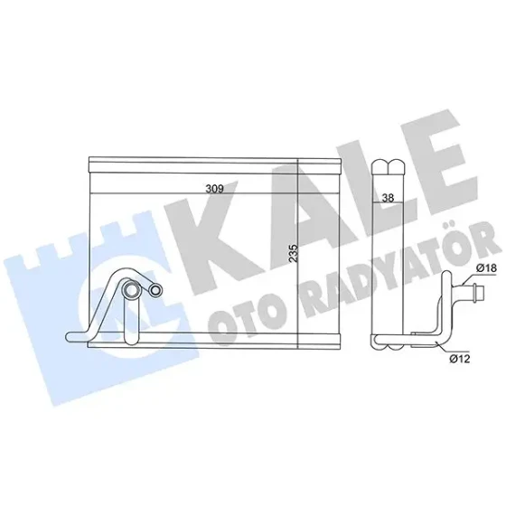 KALE Klima Radyatörü – 416945 / OEM 648097 ürün görseli