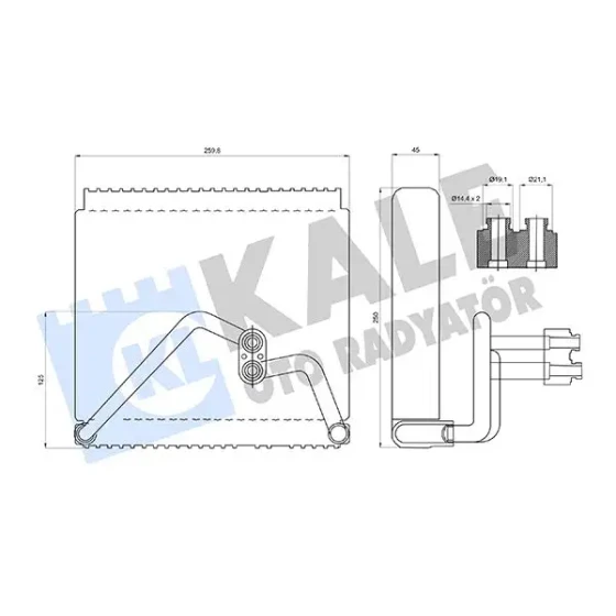 KALE Klima Radyatörü – 416965 / OEM 971391G000 ürün görseli