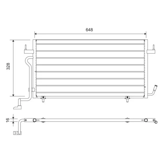 Valeo Klima Radyatörü – 812715 / OEM 6455Y2 ürün görseli