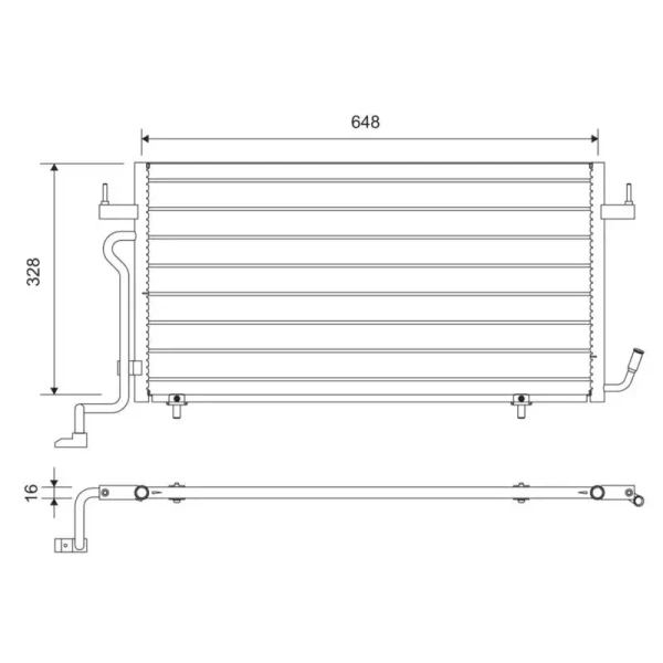 Valeo Klima Radyatörü – 812715 / OEM 6455Y2