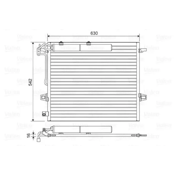 Valeo Klima Radyatörü – 814025 / OEM A2515000054 ürün görseli