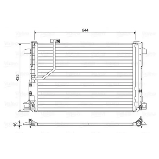 Valeo Klima Radyatörü – 814044 / OEM A2045000254 ürün görseli