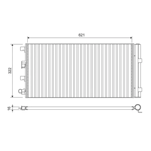 Valeo Klima Radyatörü – 814178 / OEM 921008028R