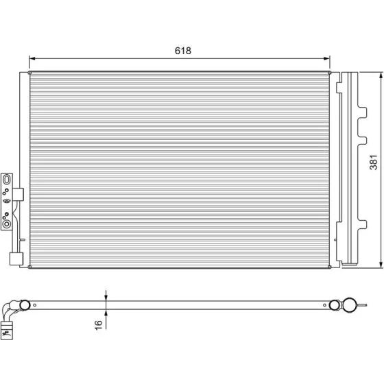 Valeo Klima Radyatörü – 814386 / OEM 64539216143 ürün görseli