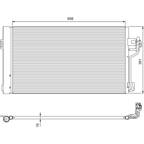 Valeo Klima Radyatörü – 814391 / OEM A6398350470