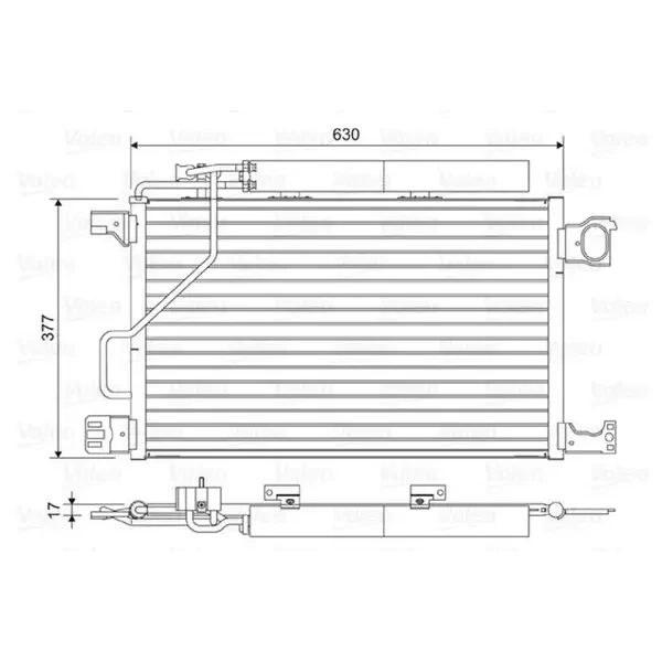 Valeo Klima Radyatörü – 814423 / OEM A2035002154