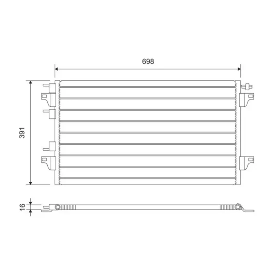 Valeo Klima Radyatörü – 817568 / OEM 8200152728 ürün görseli