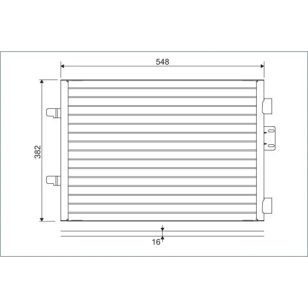 Valeo Klima Radyatörü – 817602 / OEM 7700436062