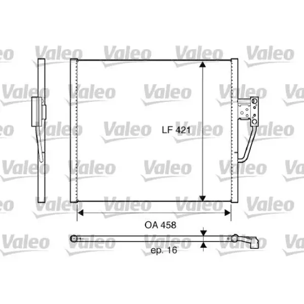 Valeo Klima Radyatörü – 817607 / OEM 64538378438