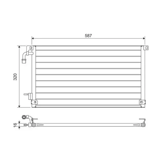 Valeo Klima Radyatörü – 817655 / OEM 6455Z1 ürün görseli