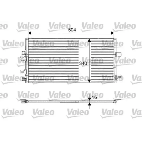 Valeo Klima Radyatörü – 817687 / OEM 8660002510