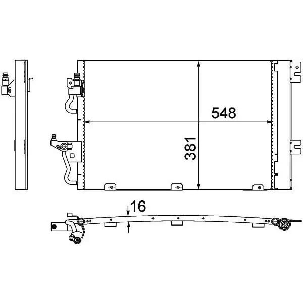 MGA Klima Radyatörü – 82136 / OEM 1850096