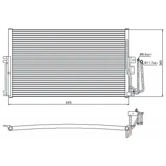 MGA Klima Radyatörü – 82144 / OEM 52464526 ürün görseli