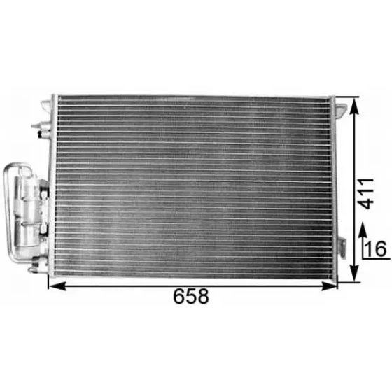 MGA Klima Radyatörü – 82145 / OEM 1850076 ürün görseli