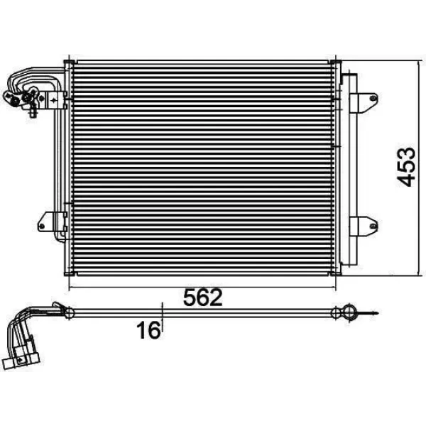 MGA Klima Radyatörü – 82148 / OEM 1T0820411E