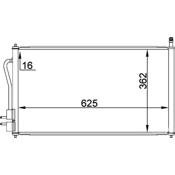 MGA Klima Radyatörü – 82172 / OEM YS4H19710CA ürün görseli