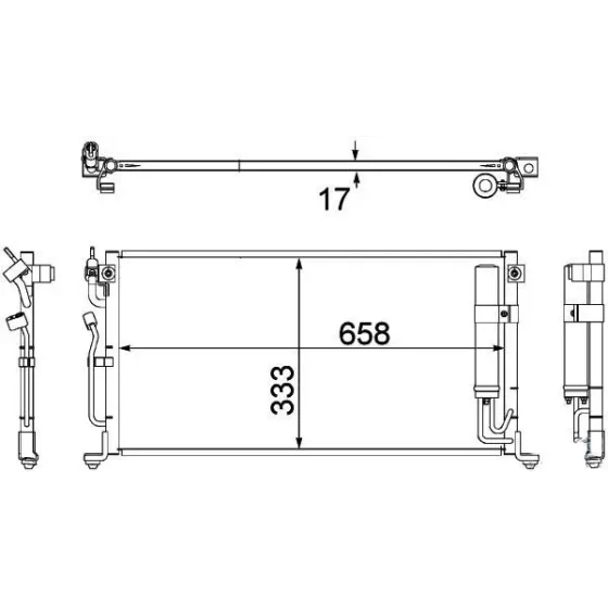 MGA Klima Radyatörü – 82182 / OEM MN151100 ürün görseli