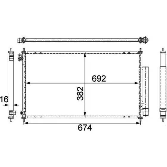 MGA Klima Radyatörü – 82186 / OEM 80110SEA003 ürün görseli