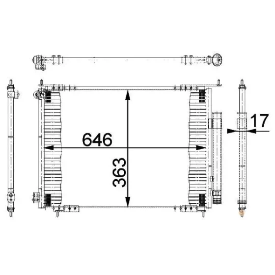 MGA Klima Radyatörü – 82190 / OEM 80110S9A003 ürün görseli