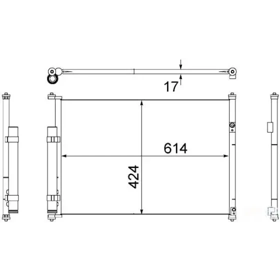 MGA Klima Radyatörü – 82212 / OEM 9531064J00 ürün görseli