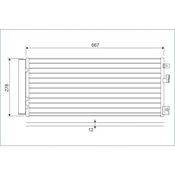 Valeo Klima Radyatörü – 822574 / OEM 1850742 ürün görseli