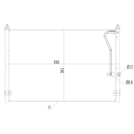 MGA Klima Radyatörü – 82259 / OEM GE4T61480B ürün görseli