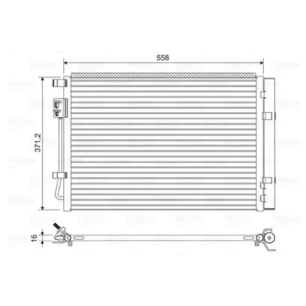 Valeo Klima Radyatörü – 822597 / OEM 97606C8050