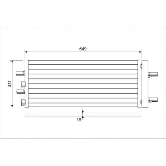Valeo Klima Radyatörü – 822615 / OEM 64539271207 ürün görseli