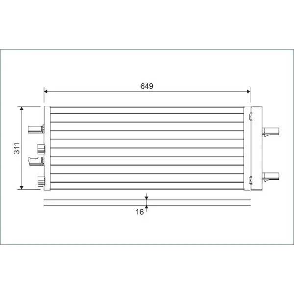Valeo Klima Radyatörü – 822615 / OEM 64539271207