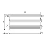 Valeo Klima Radyatörü – 822648 / OEM 80A816411M