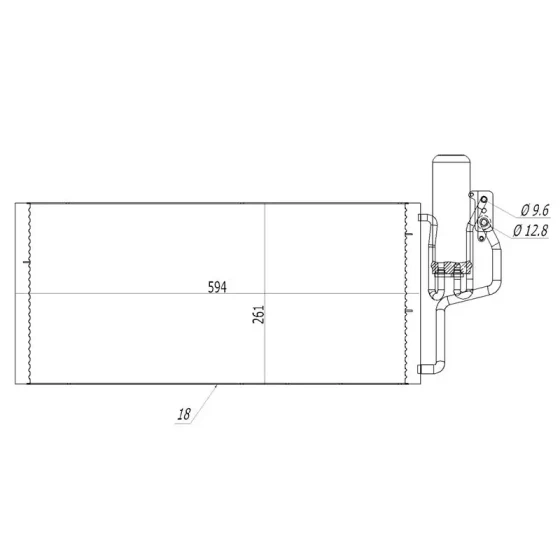 MGA Klima Radyatörü – 82272 / OEM 1850087 ürün görseli