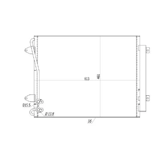MGA Klima Radyatörü – 82297 / OEM 3C0820411F ürün görseli