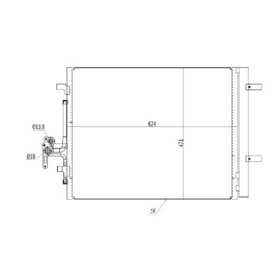 MGA Klima Radyatörü – 82306 / OEM 31274157 ürün görseli