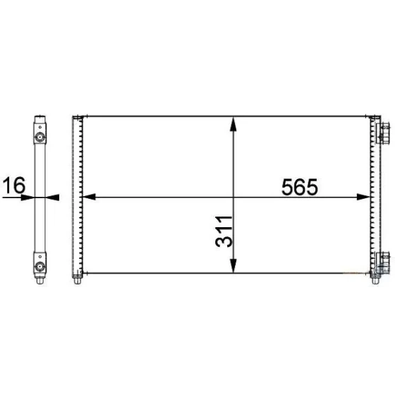 MGA Klima Radyatörü – 82400 / OEM 46821270 ürün görseli
