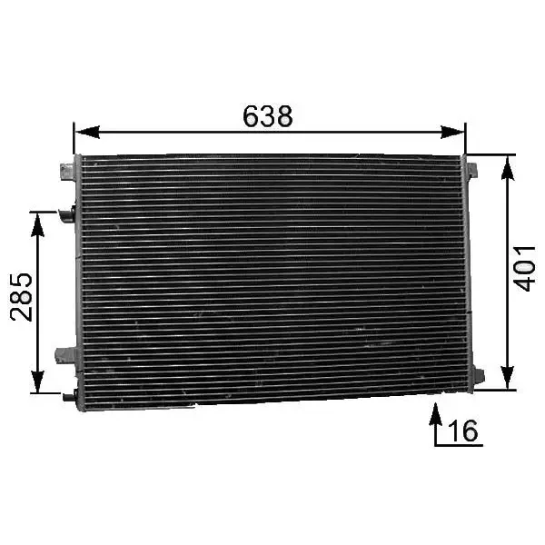 MGA Klima Radyatörü – 82700 / OEM 8200223000