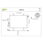 Valeo Klima Radyatörü – 860033 / OEM 7700414103