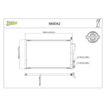 Valeo Klima Radyatörü – 860042 / OEM 2S6H19710AA