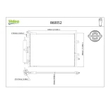 Valeo Klima Radyatörü – 860052 / OEM 8200688393