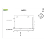 Valeo Klima Radyatörü – 860054 / OEM 9674994280