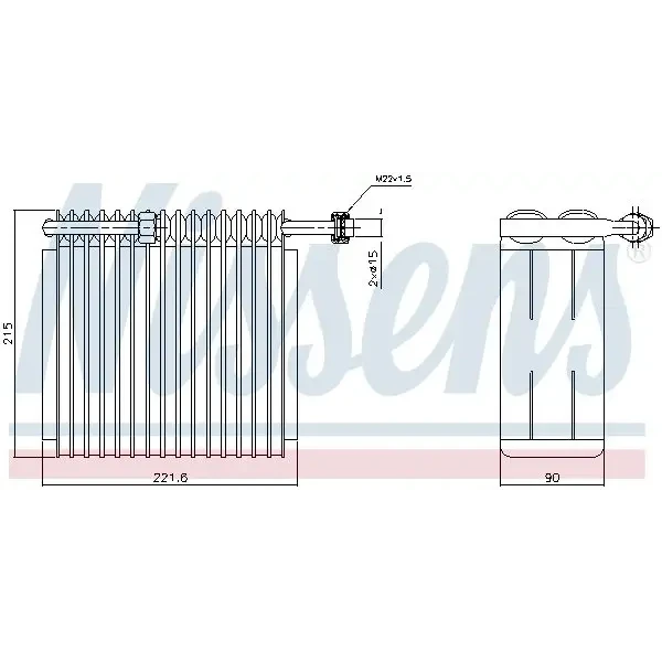 Nissens Klima Radyatörü – 92199 / OEM 7079654