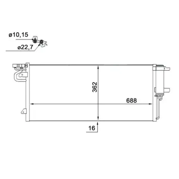 Mahle Klima Radyatörü – AC103000S