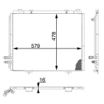 Mahle Klima Radyatörü – AC196000S / OEM A2108300570