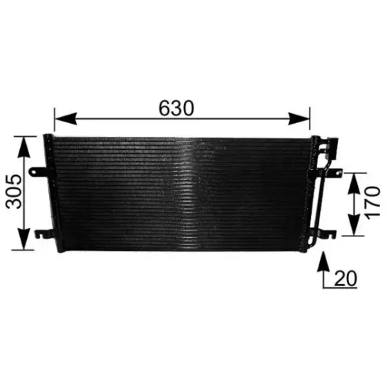 Mahle Klima Radyatörü – AC231000S / OEM 7D0820413B ürün görseli