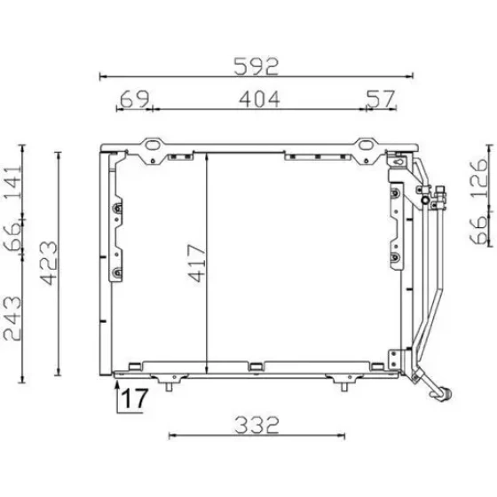 Mahle Klima Radyatörü – AC243000S / OEM A2028301470 ürün görseli