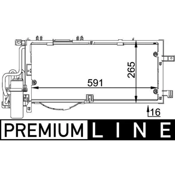 Mahle Klima Radyatörü – AC309000P ürün görseli